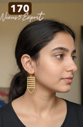 Matte Gold Designer Fusion Earring